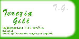 terezia gill business card